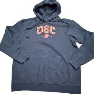 USC Trojans Mens Hoodie Black University of Southern California Sweatshirt Large
